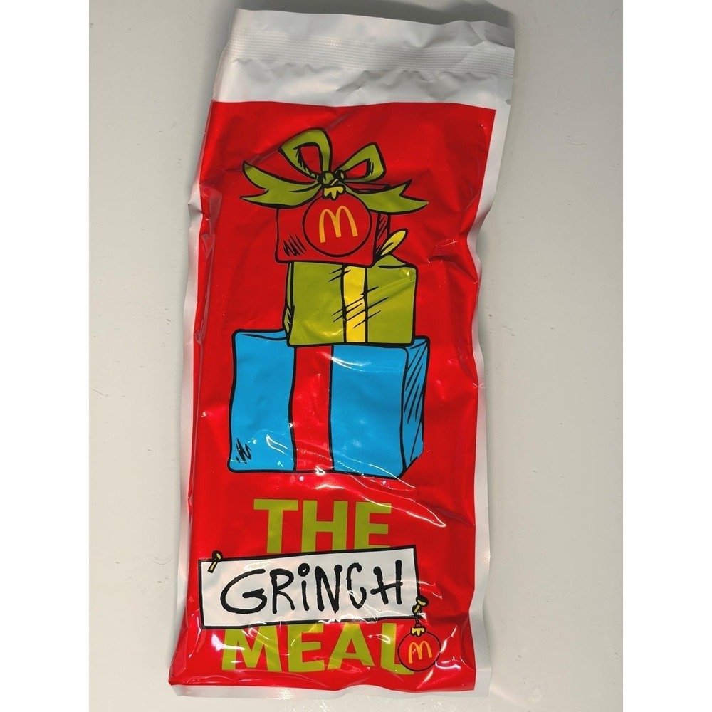 2025 McDonald's Grinch Socks Christmas Adult‎ Happy Meal - #3 Blue